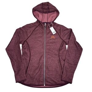 Cutter & Buck Hoodie Women Medium Maroon Minnesota Gophers Full Zip Fleece NWT